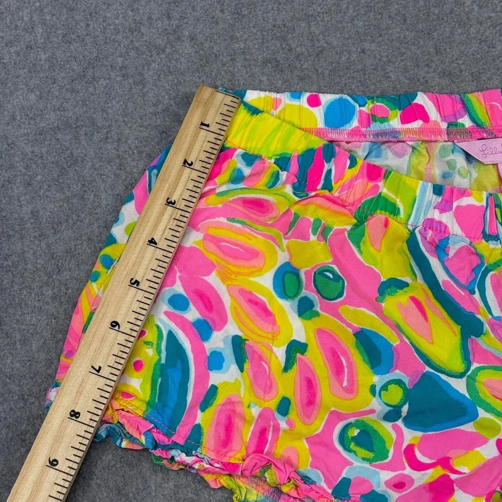 Lilly Pulitzer Womens Size XS Shorts Kya Ruffled‎ Bay Breeze Floral Multicolor